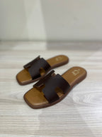 Sandali Bassi in pelle con memory