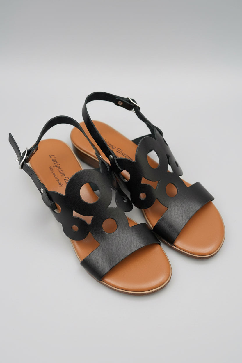 Sandali in Pelle tacco 5cm