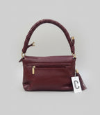 Borsa Coconuda Wine Manico Intrecciato