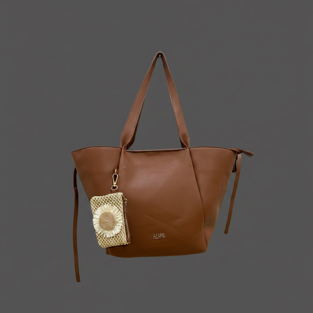 Borsa in Ecopelle con borsellino mis.55x28x15