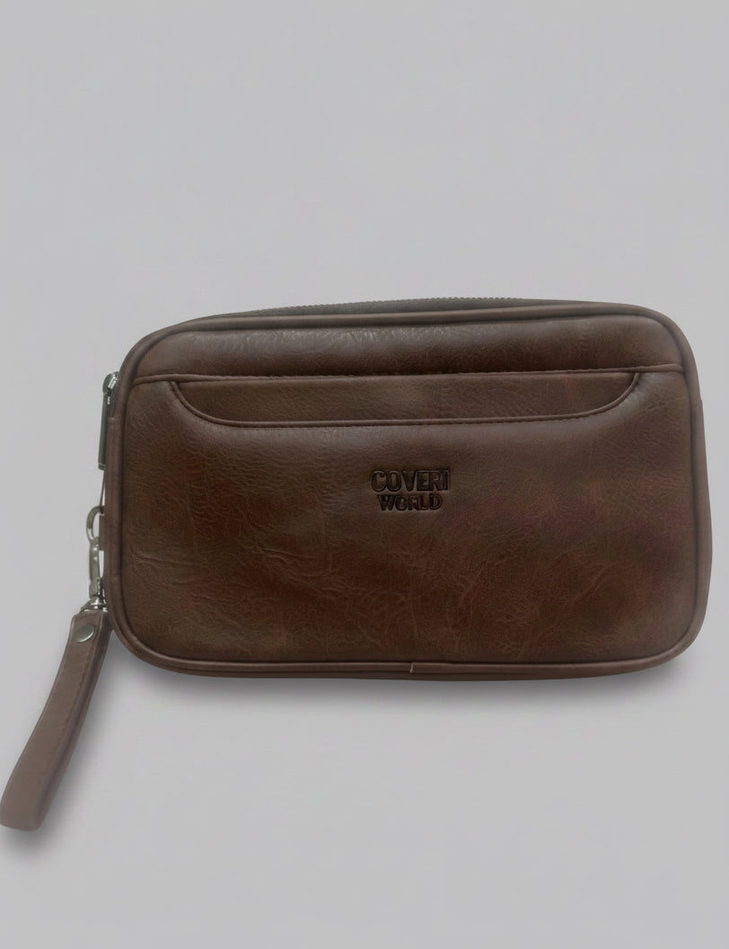 Pochette Uomo Coveri World Brown