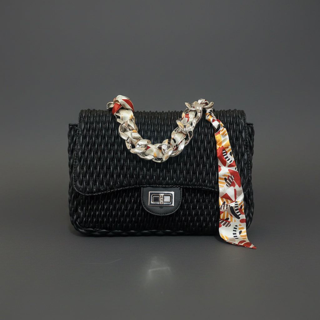 Borsa ad intreccio 35x28x12