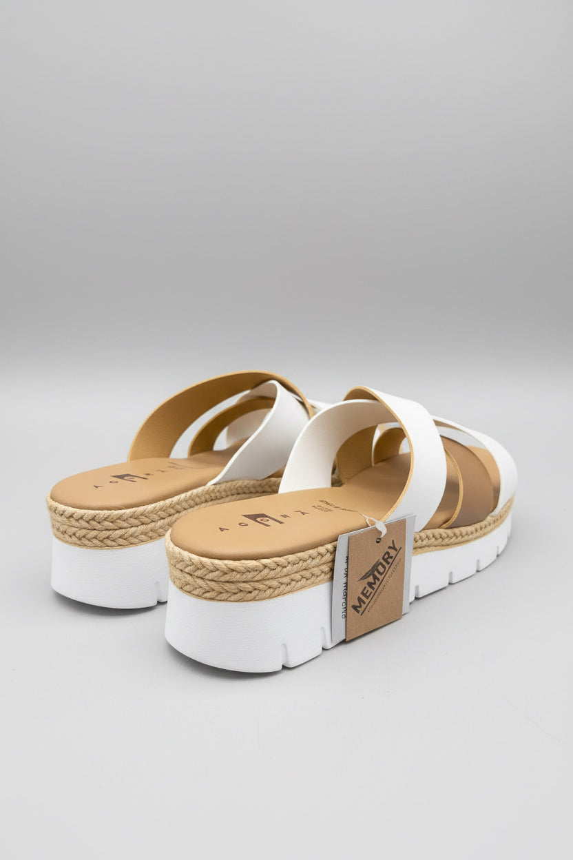 Sandali Alti Bianchi/Beige Agorà