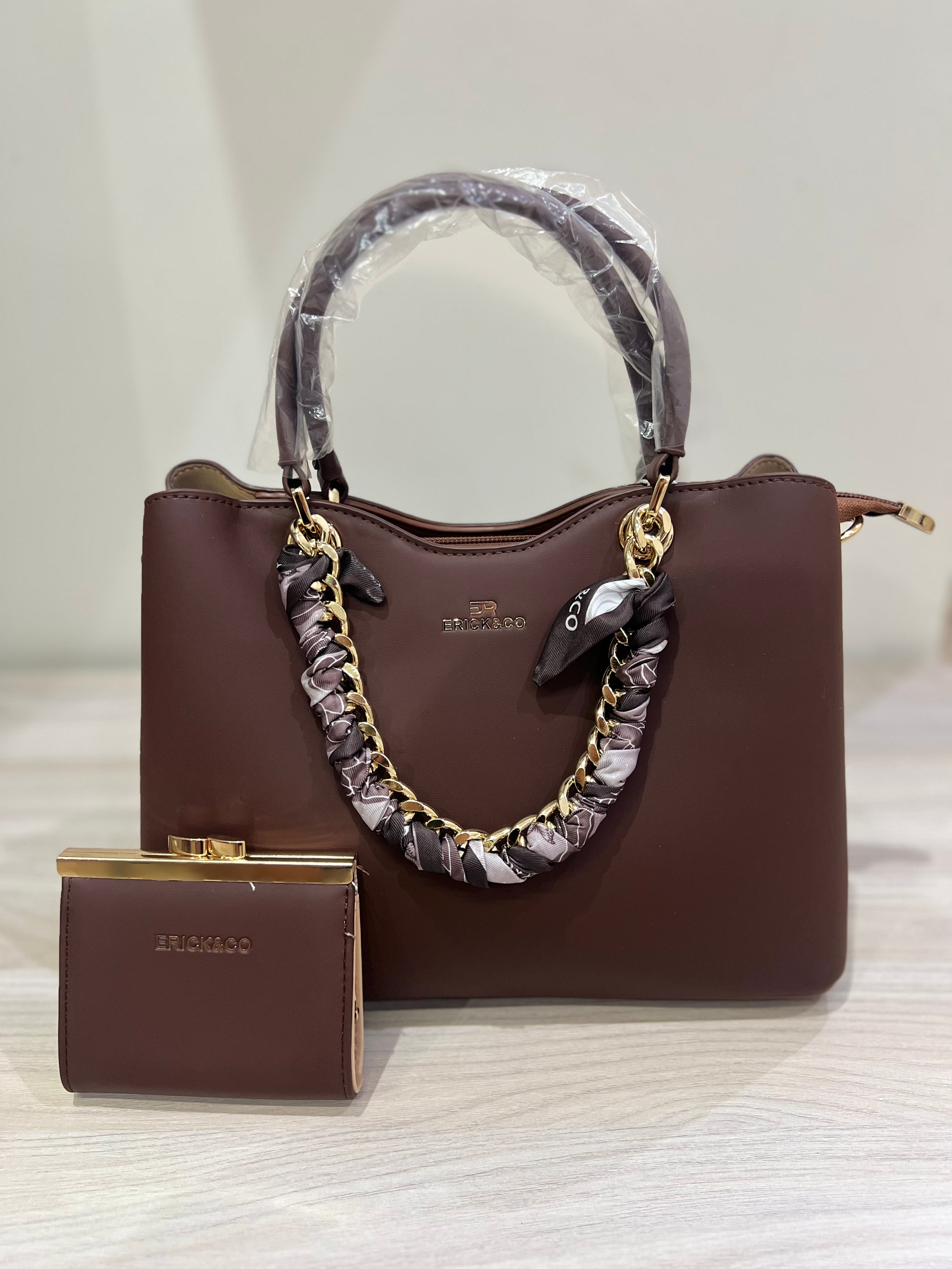 Borsa Erick&Co Marrone con borsellino